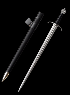十字军骑士剑单手剑全钢剑装 60Si2Mn剑身欧式剑西洋剑 未开刃