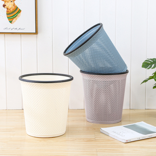 创意家用垃圾筐垃圾桶卧室厨房客厅卫生间垃圾筒带压圈纸篓 时尚