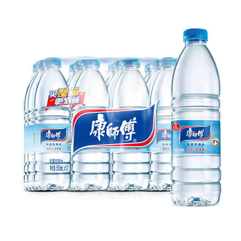 康师傅 包装饮用水550ml*12瓶 超值家庭装整箱怎么看?