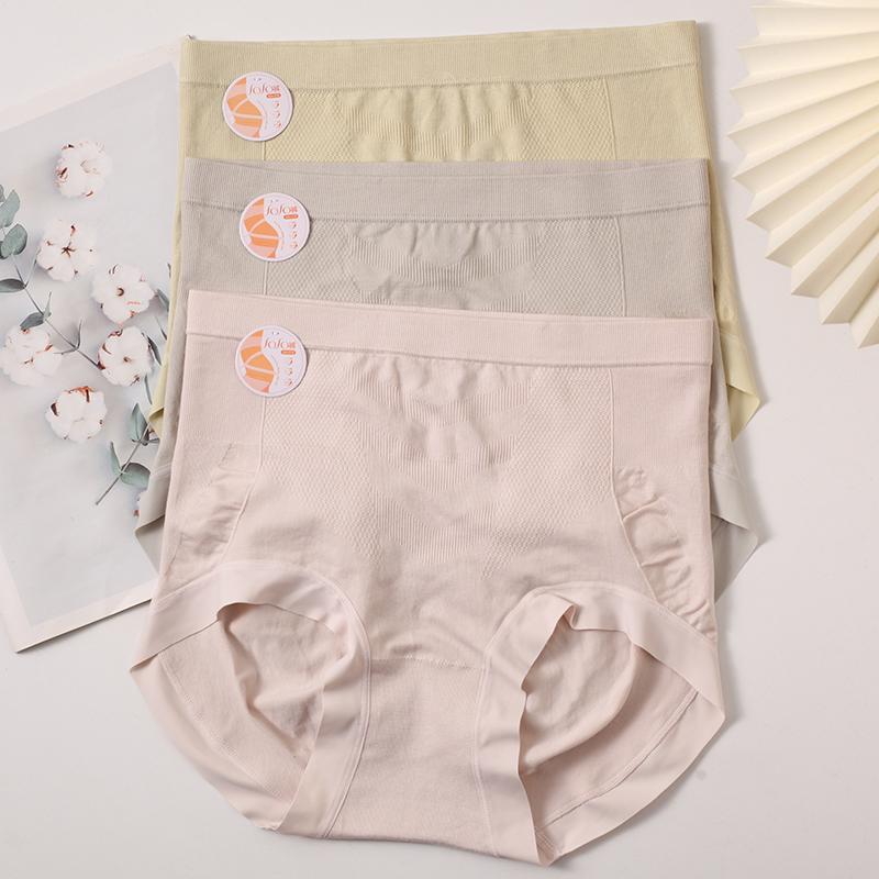 莱莹825高腰收腹包臀女士内裤10A抑菌贴身柔软短裤头2条包邮透气