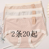 小兰裙M012超柔高弹超细长绒棉100S系列亲肤舒适女士中腰三角内裤