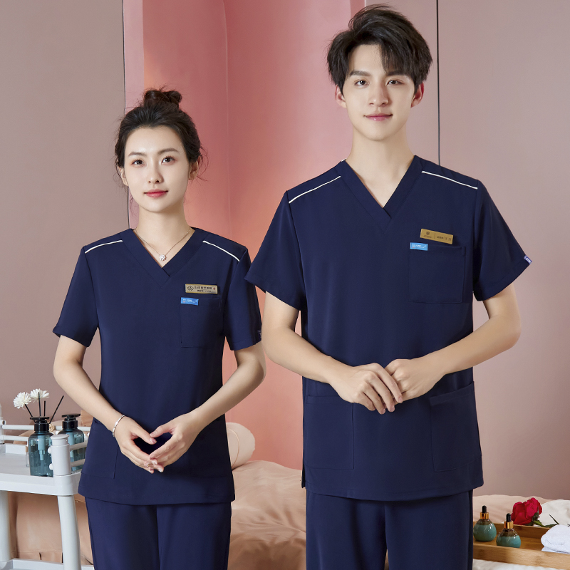 医美口腔医生制服男款技师工作服套装桑拿spa汗蒸服美容院女透气