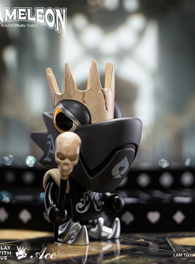 Lamtoys官方WAZZUP扑克牌系列变色龙第七代国师小丑车载盲盒摆件