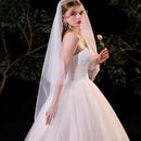 轻纱法式 婚纱礼服抹胸蕾丝简约公主森系气质超仙显瘦 韩式 2025新款