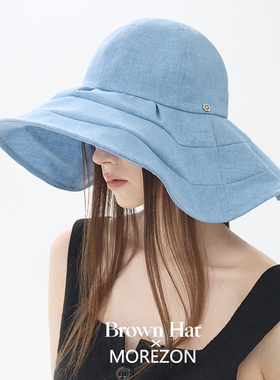 MOREZON【Brown hat Mago Wide Hat】26春夏出游大檐圆顶遮阳帽子