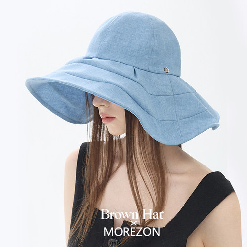 MOREZON【Brown hat Mago Wide Hat】26春夏出游大檐圆顶遮阳帽子