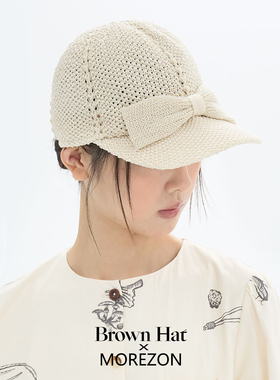 MOREZON【Brown hat Bunny Knitting Cap】26春夏新款针织棒球帽