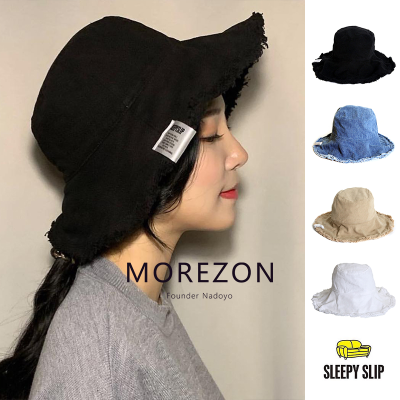 MOREZON【SLEEPYSLIP REVERSIBLE BUCKET HAT】毛边大檐渔夫帽潮 服饰配件/皮带/帽子/围巾 帽子 原图主图