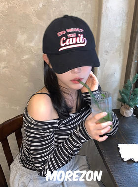 MOREZON【SLEEPYSLIP BB DO WHAT BALL CAP】24秋冬拼色棒球帽子