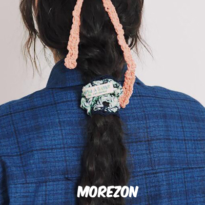MOREZON【MISU A BARBE RING SCRUNCH】25SS潮人可爱弹力镂空发圈
