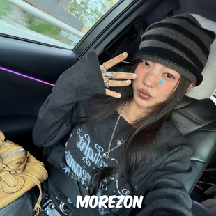 OVER NEEDS FIT KNIT 25AW秋冬条纹针织帽 MOREZON HAT AWESOME