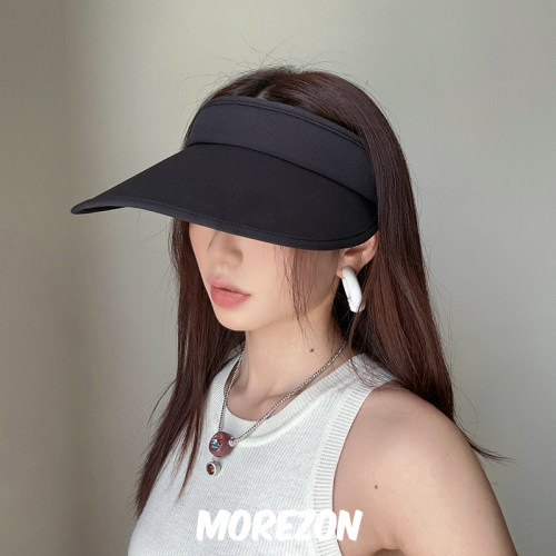 MOREZON【8on8】24春夏新款潮人休闲百搭大檐条纹发箍空顶遮阳帽