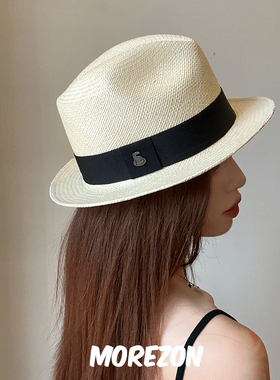 MOREZON【Ecua-Andino】春夏新款设计师手工超细巴拿马草编织草帽
