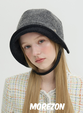 MOREZON【Brown hat Classic Bonnet】25AW秋冬双面羊毛侍女帽子