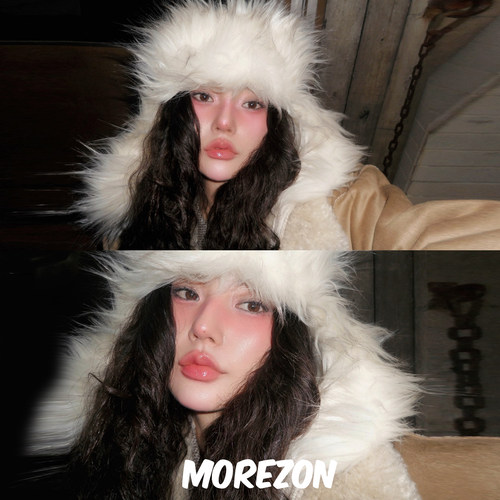 MOREZON【AWESOME NEEDS FUR TRAPPER CAP】25AW仿皮草护耳雷锋帽
