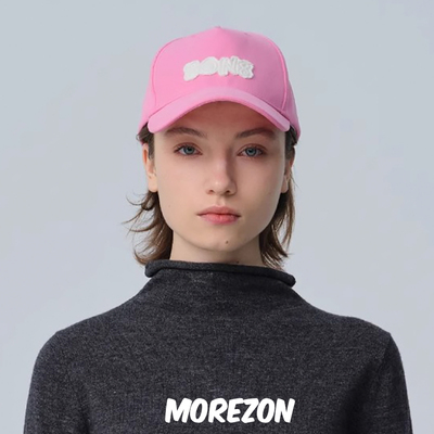 MOREZON【8on8】24春夏新款潮人休闲百搭字母粉色复古棒球帽子女