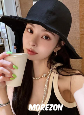 MOREZON【Brown hat Double Brims Hat】25SS潮人双层帽檐渔夫帽