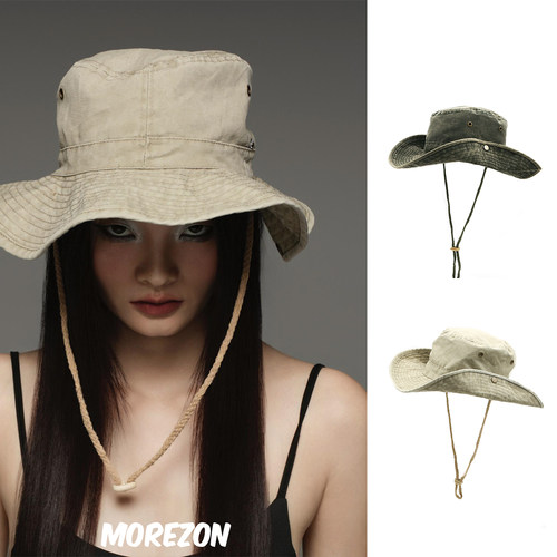MOREZON【DEAR ALIEN】秋冬新款潮人休闲百搭做旧牛仔遮阳帽子女
