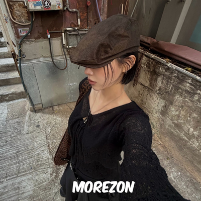 MOREZON【AWESOME NEEDS HUNTING CAP】25AW潮人百搭精致前进帽子