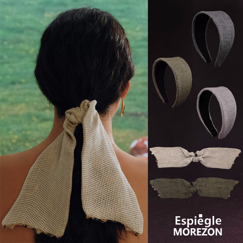 MOREZON【ESPIEGLE三文鱼与白天的眼睛系列】26SS植物染发箍丝巾,饰品/流行首饰/时尚饰品新,发饰,淘宝优惠券,粉丝福利购,淘宝优惠卷