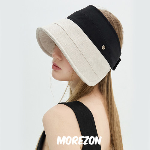 MOREZON【Brown hat Gabriel Sun Visor】25SS轻便百搭空顶遮阳帽
