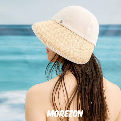 MOREZON【Brown hat Deauville Hat】25SS潮人休闲简约拼接遮阳帽