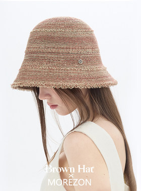 MOREZON【Brown hat Petit Grunge Knitting】26春夏针织渔夫帽子