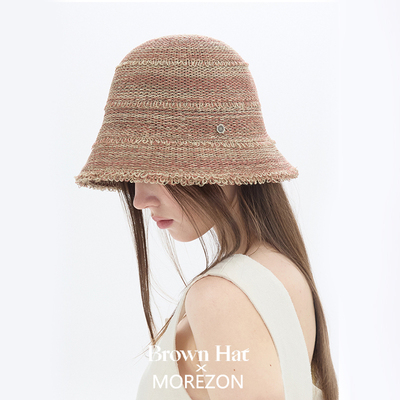 MOREZON【Brown hat Petit Grunge Knitting】26春夏针织渔夫帽子