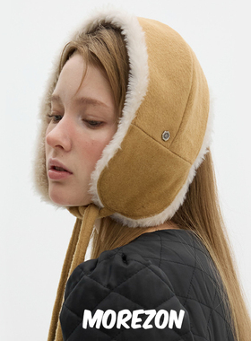 MOREZON【Brown hat Rocha Ear Muffler】秋冬潮人休闲简约耳包女