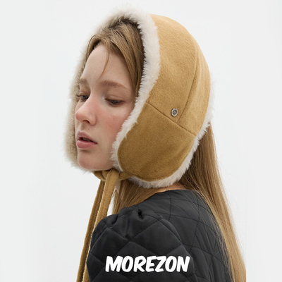 MOREZON【Brown hat Rocha Ear Muffler】秋冬潮人休闲简约耳包女