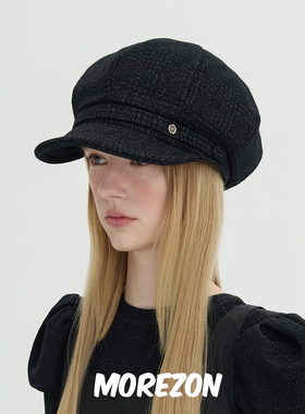 MOREZON【Brown hat Volumed Casquette】25AW新款小香风报童帽子