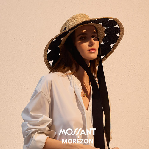 MOREZON【Mossant】26春夏新款潮人时尚个性大檐空顶系带遮阳帽子
