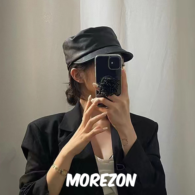 MOREZON【AWESOME NEEDS BELL BOY CAP】潮人休闲百搭黑色骑士帽 服饰配件/皮带/帽子/围巾 帽子 原图主图