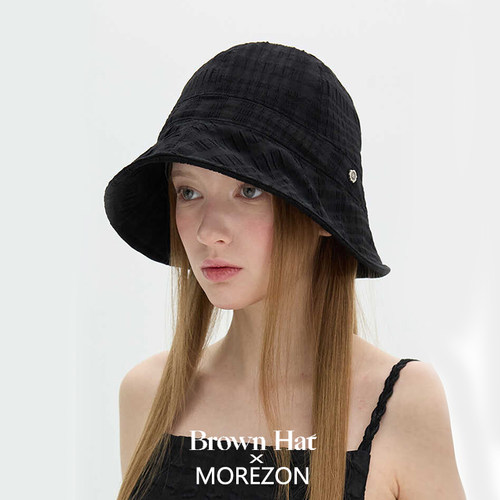 MOREZON【Brown hat Molly Hat】春夏潮人休闲百搭大檐渔夫帽子女
