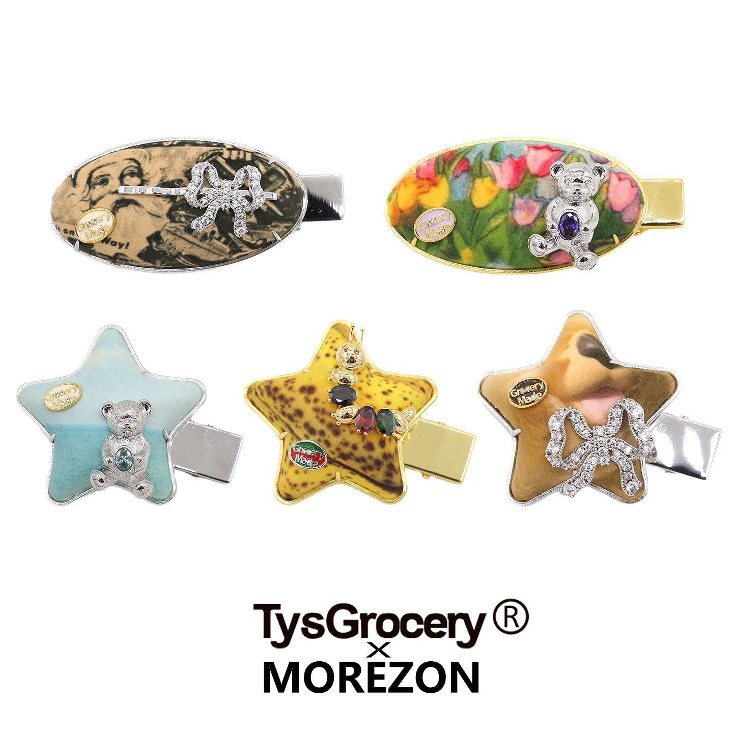 MOREZON【TysGrocery旅行相框系列】26春夏新款潮人五角星边夹女