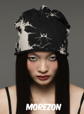 MOREZON【DEAR ALIEN】25AW秋冬新款潮人时尚个性手绘卷边包头帽