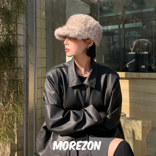 25AW新款 baby明星同款 NEEDS AWESOME 毛绒仿皮草骑士帽 MOREZON