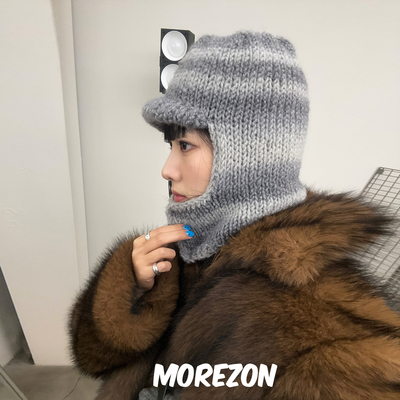 MOREZON【AWESOME NEEDS  KNIT BALACLAVA】25AW手钩巴拉克拉法帽