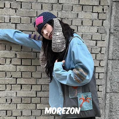 MOREZON【MISU A BARBE LONG EAR HAT】24AW秋冬长耳针织毛线帽子