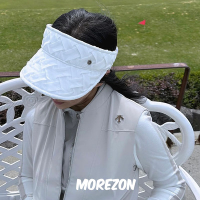 MOREZON【Brown hat Waffle Sun Visor】24春夏华夫空顶遮阳帽子