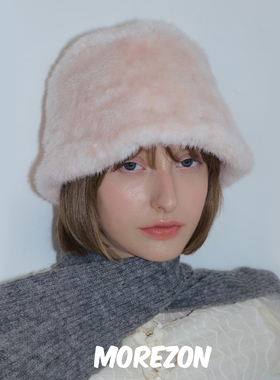 MOREZON【POESIE D'AME FUR MEATEL HAT】25AW潮人休闲毛绒渔夫帽