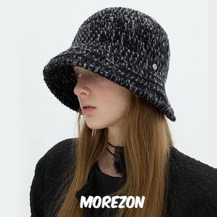 Brown Hat hat Bonnet 秋冬休闲针织渔夫帽子 Knitting MOREZON