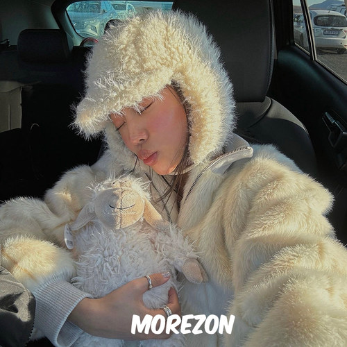发财宅女同款MOREZON【AWESOME NEEDS】秋冬仿皮草护耳棒球帽子