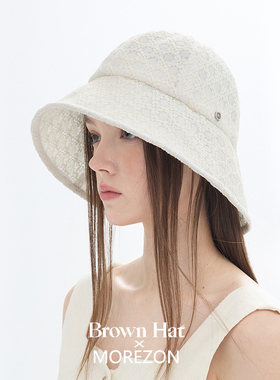 MOREZON【Brown hat Saint Hat】26春夏新款潮人休闲格纹渔夫帽子