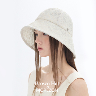 MOREZON【Brown hat Saint Hat】26春夏新款潮人休闲格纹渔夫帽子