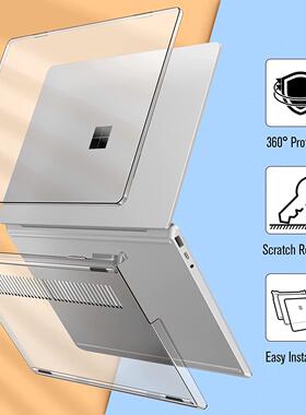 适用Microsoft Surface Laptop3/4/5 13.5 12.4 inch Laptop15 Case微软surface Go2/1 Hard Cover透明保护壳