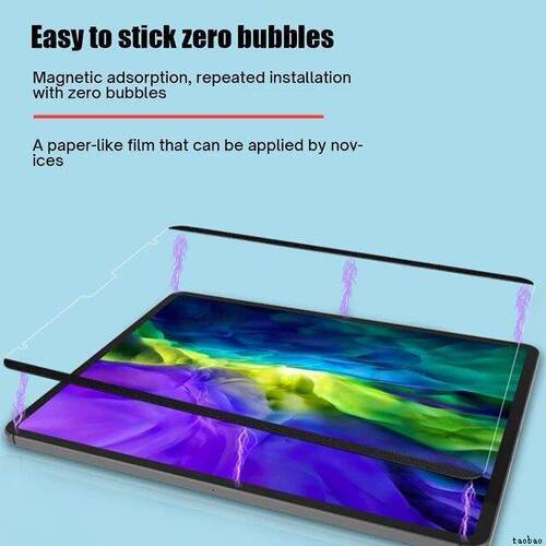 Paper Like Screen Protector Film iPad Pro 11 12.9 Air4/5 6 iPad 10th 10.9 2022适用Mini 6磁吸式类纸膜