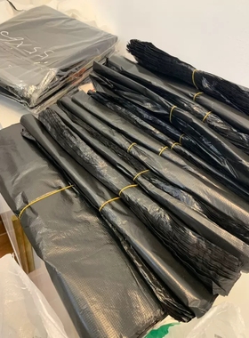 黑色手提垃圾袋酒店商用背心垃圾袋31*51cm*100