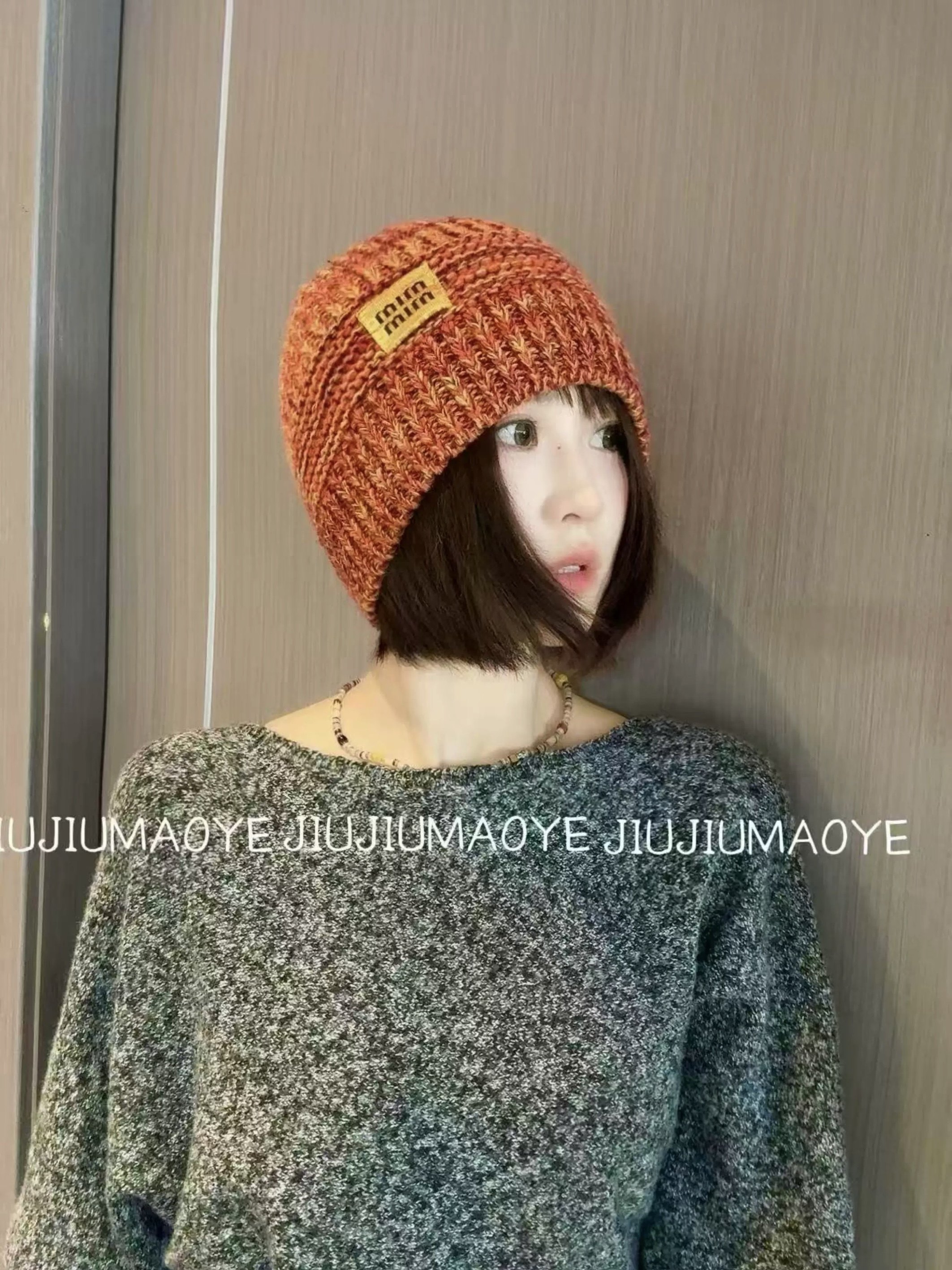新款秋冬女帽针织毛线帽韩版日系保暖包头帽高级感百搭时尚网红