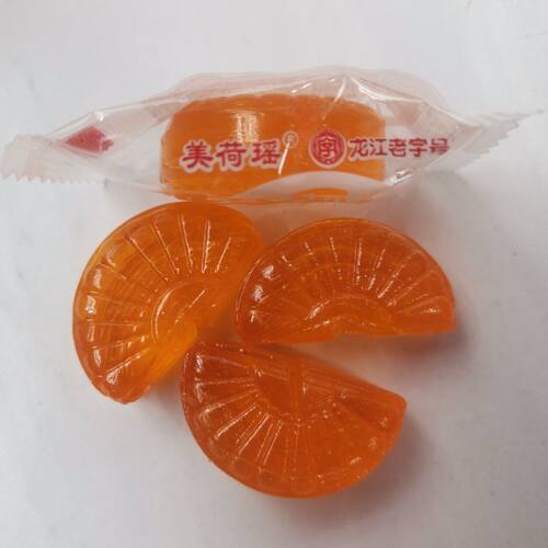 美荷瑶正宗东北橘子瓣硬糖500g